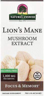 Nature's Answer, Lion‘s Mane, Lion‘s Mane, Pilzextrakt, alkoholfrei, 30 ml (1 fl. oz.)