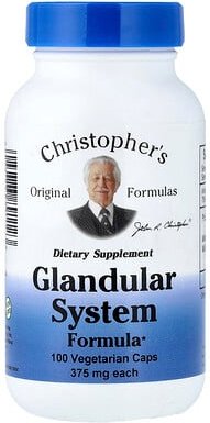 Christopher's Original Formulas, Glandular System Formula, Drüsensystem-Formel, 100 vegetarische Kapseln