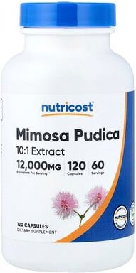 Nutricost, Mimosa pudica Seed, Mimosensamen, 120 Kapseln (6.000 mg pro Kapsel)