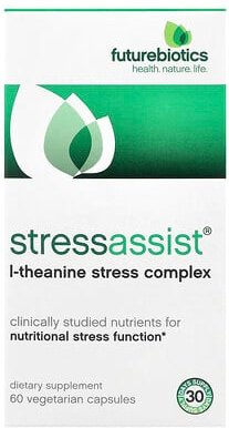 Futurebiotics, Stressassist®, L-Theanine Stress Complex, L-Theanin-Stresskomplex, 60 pflanzliche Kapseln