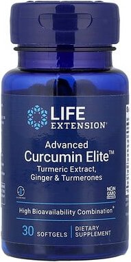 Thumbnail - Life Extension, Advanced Curcumin Elite™, Kurkumaextrakt, Ingwer und Turmerone , 30 Weichkapseln