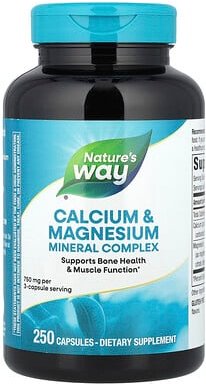 Nature's Way, Calcium & Magnesium Mineral Complex, Mineralstoffkomplex mit Calcium und Magnesium, 250 Kapseln