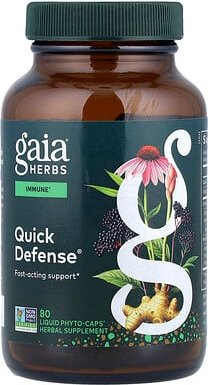 Gaia Herbs, Quick Defense®, 80 flüssige Phyto-Caps®