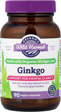 Oregon's Wild Harvest, Ginkgo, 90 vegane Kapseln