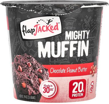 FlapJacked, Mighty Muffin, Riesenmuffin, Schokolade-Erdnussbutter, 55 g (1,94 oz.)