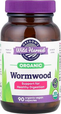 Oregon's Wild Harvest, Organic Wormwood, Ergänzungsmittel mit Bio-Wermut, 90 vegane Bio-Kapseln (260 mg pro Kapsel)