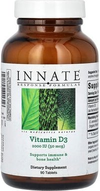 Thumbnail - Innate Response Formulas, Vitamin D3, 50 mcg (2000 IU), 90 Tabletten
