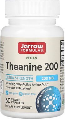 Jarrow Formulas, Theanin 200, 200 mg, 60 Vegetarische Kapseln