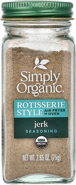 Simply Organic, Rotisserie Style Seasoning, Jerk, Gewürze nach Rotisserie-Art, Jerk, 75 g (2,65 oz.)