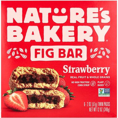 Nature's Bakery, Feigenriegel, Erdbeere, 6 Doppelpacks, je 57 g (2 oz.)