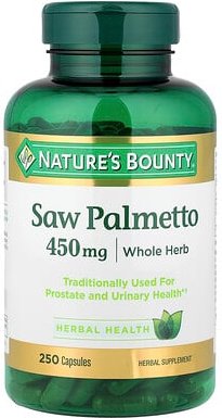 Nature's Bounty, Sägepalme, 450 mg, 250 Kapseln