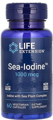 Life Extension, Sea-Iodine, Meer-Jod, 1.000 mcg, 60 pflanzliche Kapseln