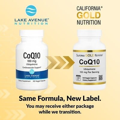 Thumbnail - California Gold Nutrition, CoQ10, USP Grade Ubiquinone, CoQ10 mit Ubichinon in USP-Qualität, 100 mg, 120 vegetarische Ka...