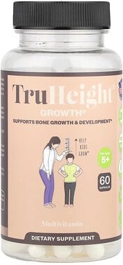 TruHeight, Growth, Multivitamin, Multivitamin zur Unterstützung des Wachstums, ab 5 Jahren, 60 Kapseln