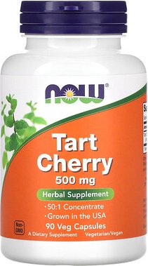 NOW Foods, Saure Kirsche, 500 mg, 90 pflanzliche Kapseln