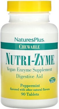 Thumbnail - NaturesPlus, Nutri-Zyme Kautablette, Pfefferminze, 90 Tabletten