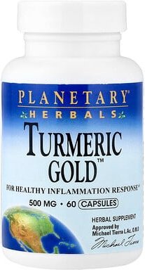 Planetary Herbals, Turmeric Gold™, Turmeric Gold™, 500 mg, 60 Kapseln