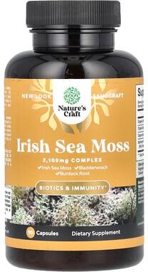 Nature's Craft, Irish Sea Moss, Seemoos, 90 Kapseln
