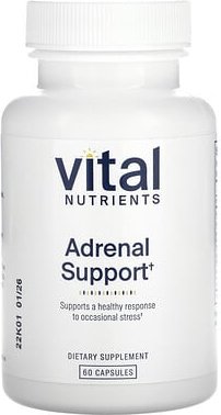 Vital Nutrients, Unterstützung der Nebennieren, 60 Kapseln