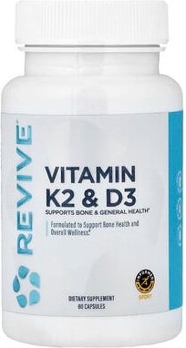 Revive, Vitamin K2 & D3, Vitamin K2 und D3, 60 Kapseln
