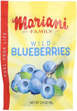 Mariani, Wild Blueberries, wilde Heidelbeeren, 99 g (3,5 oz.)