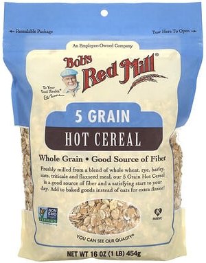 Bob's Red Mill, Heißes Müsli mit 5 Körnern, 454 g (1 lb.)