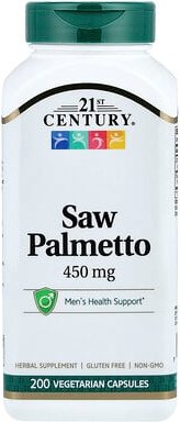 21st Century, Saw Palmetto, Sägepalmenbeere, 200 pflanzliche Kapseln