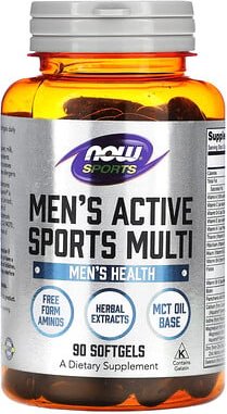 NOW Foods, Sports, Active Sports Multi für Männer, 90 Weichkapseln