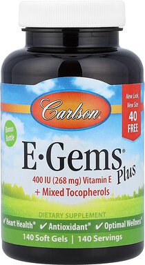 Carlson, E-Gems® Plus, 140 Weichkapseln