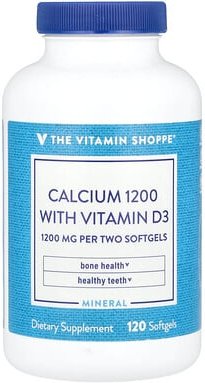 Thumbnail - The Vitamin Shoppe, Calcium 1200 with Vitamin D3, Calcium 1200 mit Vitamin D3, 120 Weichkapseln