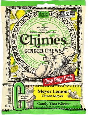 Chimes, Ginger Chews, Meyer-Zitrone, 141,8 g (5 oz.)