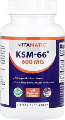 Vitamatic, KSM-66®, 60 pflanzliche Kapseln