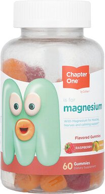 Chapter One, Magnesium Gummies, Magnesium-Fruchtgummis, Himbeere-Mango, 60 Fruchtgummis (50 mg pro Fruchtgummi)