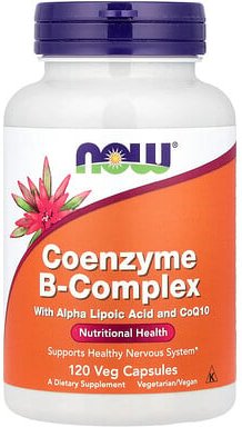 Thumbnail - NOW Foods, Coenzyme B-Complex With Alpha Lipoic Acid and CoQ10, Coenzym-B-Komplex mit Alpha-Liponsäure und CoQ10, 120 pf...