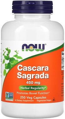 NOW Foods, Cascara Sagrada, 450 mg, 250 vegetarische Kapseln