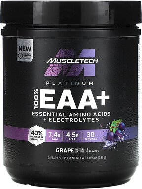 MuscleTech, Platin, 100% EAA+, Traube, 13,65 oz. (387 g)