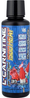 VMI Sports, L-Carnitin 1500 Heat, Patriot Pop, 473 ml (16 fl. oz.)