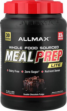 ALLMAX, Meal Prep™ Lite, Double Chocolate Fudge, Meal Prep™ Lite, Double Chocolate Fudge, 1.054 g (2,32 lbs.)