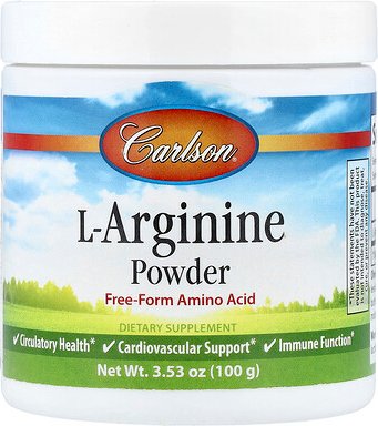 Carlson, L-Arginin-Pulver, 100 g (3,53 oz.)