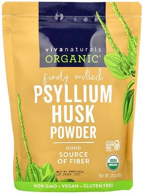 Viva Naturals, Bio-Flohsamenschalen-Pulver, 680 g (24 oz.)