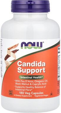 NOW Foods, Candida Support, Unterstützung bei Candida, 180 pflanzliche Kapseln