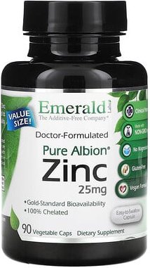 Thumbnail - Emerald Laboratories, Pure Albion, Zink, 25 mg, 90 pflanzliche Kapseln