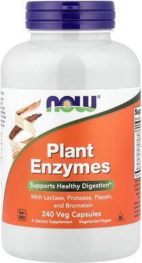 NOW Foods, Pflanzliche Enzyme, 240 vegetarische Kapseln