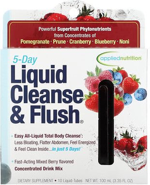 Thumbnail - Applied Nutrition, 5 Day Liquid Cleanse & Flush, Mixed Berry, 10 Röhrchen, je 10 ml (0,33 fl. oz.)
