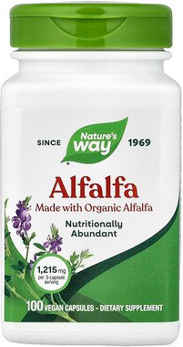 Nature's Way, Alfalfa, Alfalfa, 100 vegane Kapseln (405 mg pro Kapsel)