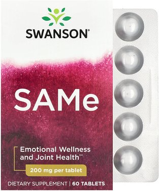 Swanson, SAMe, 60 Tabletten (200 mg pro Tablette)