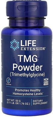 Life Extension, TMG Powder (Trimethylglycine), TMG-Pulver (Trimethylglycin), 50 g (1,76 oz.)