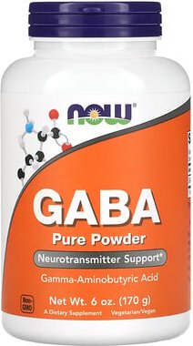 NOW Foods, GABA, reines Pulver, 170 g (6 oz)