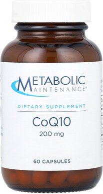 Metabolic Maintenance, CoQ10, 200 mg, 60 Kapseln