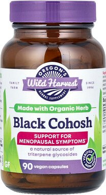 Oregon's Wild Harvest, Black Cohosh, Traubensilberkerze, 90 vegane Kapseln (300 mg pro Kapsel)